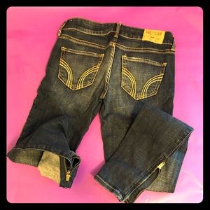 Hollister Jeans with bottom leg zipper!